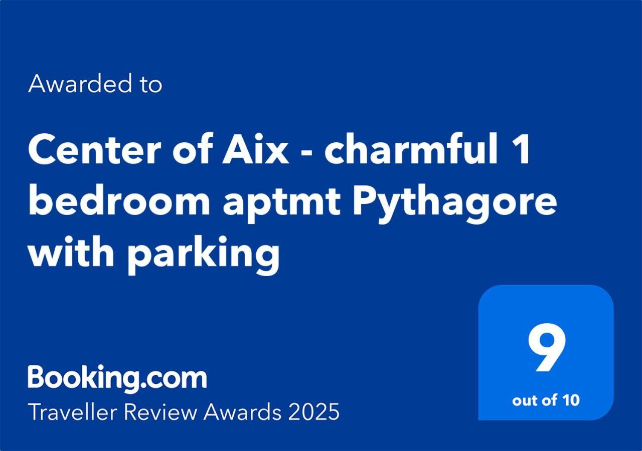 Centre D'Aix - Charmant Appartement 1 Chambre Pythagore Avec Parking Aix-en-Provence Bagian luar foto